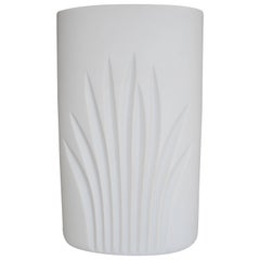 German White Matte Porcelain Pottery Vase by Rosenthal