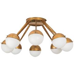 Eight-Globe Flush Mount Ceiling Light by Stilnovo