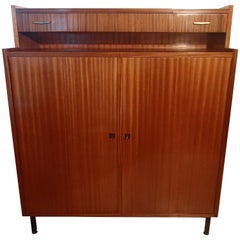 Mid-Century Full Mahogany Gentlemen Dresser "Homme Debout"