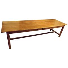 Handsome Large French Farmhouse Table, circa 1920