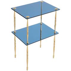 Crystal Arte Cobalt Blue Side Table