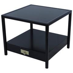 Michael Taylor for Baker Lacquered Side Table