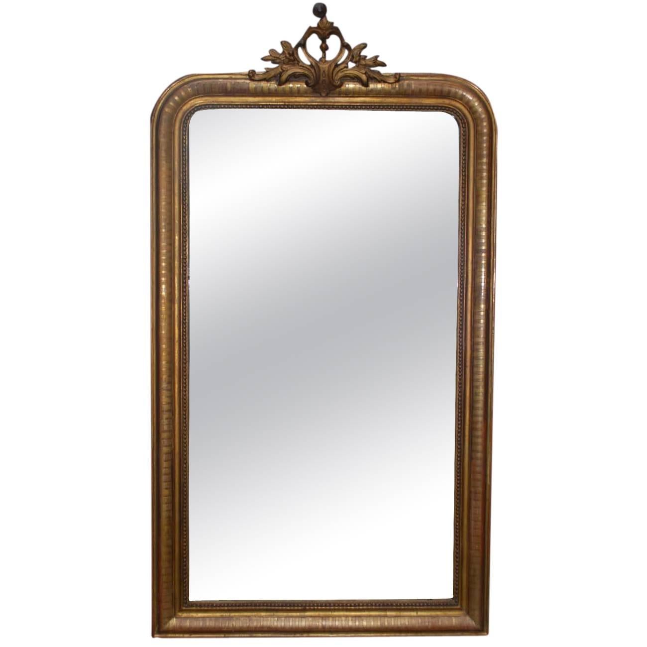 19th Century Gold Gilded Baroque Mirror