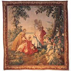 18th Century French Wool and Silk Aubusson Tapestry 18th Century French Wool and Silk Aubusson Tapestry