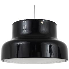 Black Pendant Lamp Bumling by Anders Pehrson for Ateljé Lyktan, Sweden, 1960s