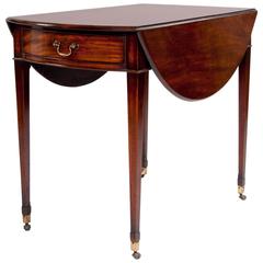 Quality Georgian Oval Pembroke Table, Wonderful Color