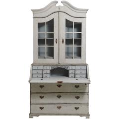 Swedish Baroque Glass Cabinet Two - Door, 18th Century 10