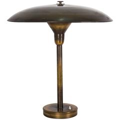 Brass Table Lamp, Italy, 1930s