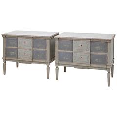19th Century Pair of Gustavian Chest of Drawers
