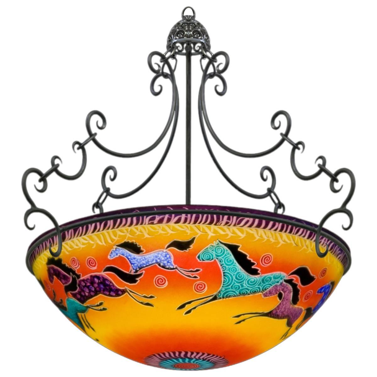 Ulla Darni "Sunset Horses" Chandelier