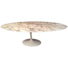 Eero Saarinen Marble Oval Dining Table