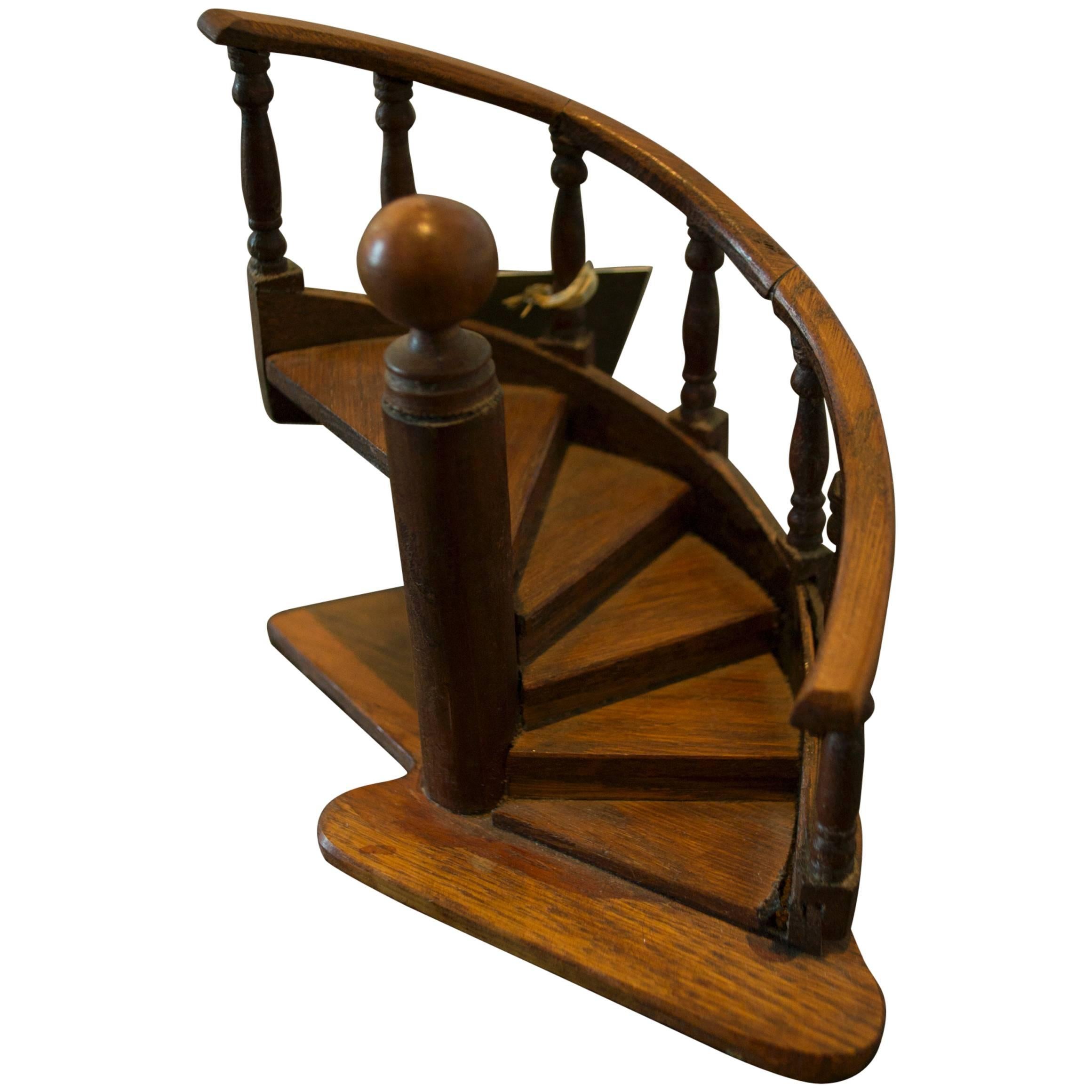 Vintage Carpenter Model Staircase For Sale