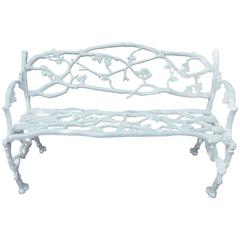 Bench, Cast Iron Rustic or Twig Pattern