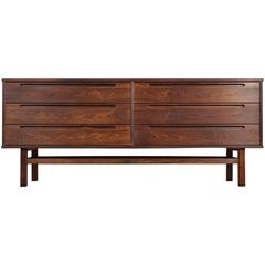 Stunning Danish Modern Rosewood Dresser by Nils Jonsson for HJN Mobler