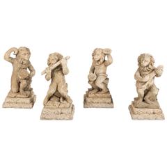 Magical Carved Stone Monkey Band from the Palm Springs Estate of Jack Warner 8