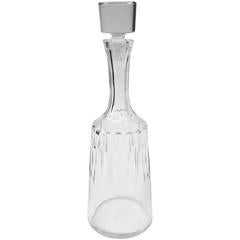 French Baccarat D'assas Pattern Cut Crystal Decanter and Stopper