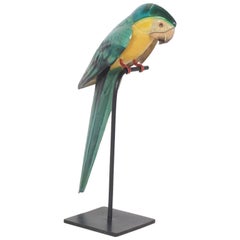 Vintage Parrot on Stand, Great Colors