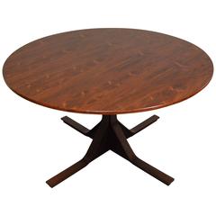 Round Dining or Game Table by Gianfranco Frattini