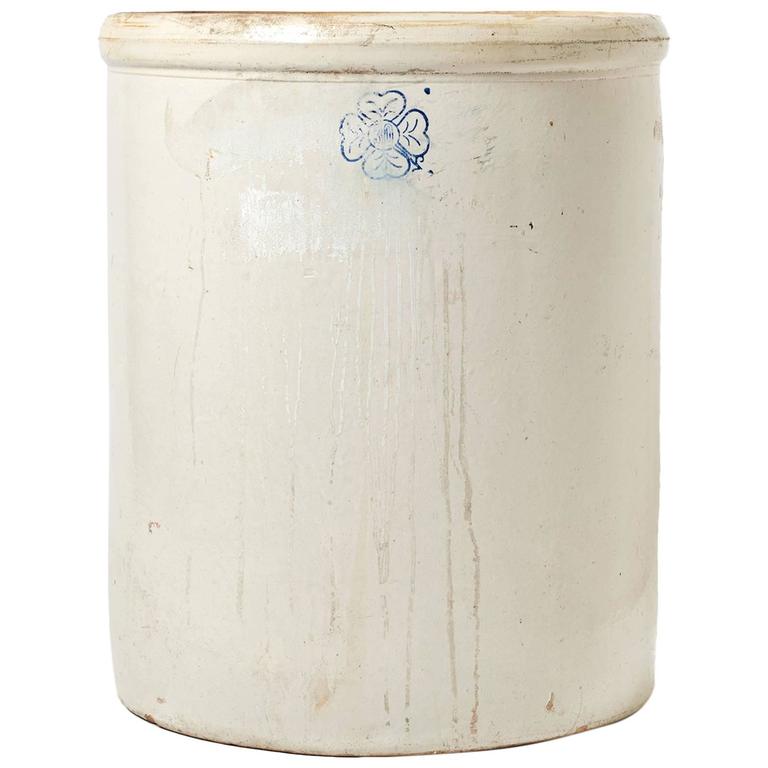 Extra Large Stoneware Crock Pot For Sale at 1stdibs