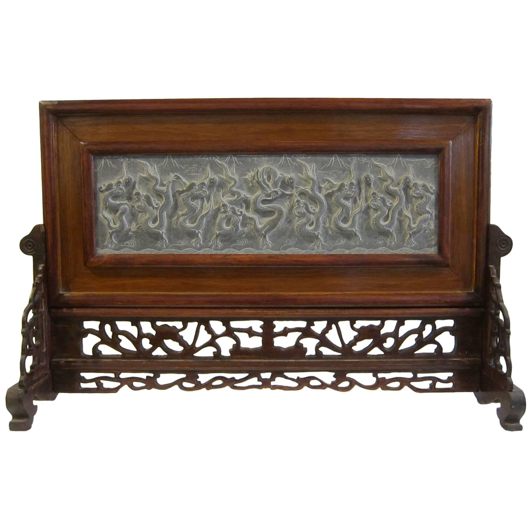 Nine Dragons of Beijing Table Screen
