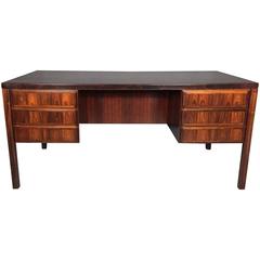 Gunni Omann Brazilian Rosewood Desk, Denmark, 1960s