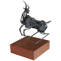 "Antelope" Steel Sculpture by Bob Fowler