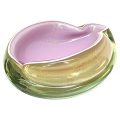 Sculptural 1950s Italian Barbini Murano Art Glass Bowl 4