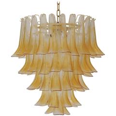 Petal Murano Chandelier by A. V. Mazzega, circa 1960