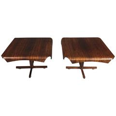 Pair of Rosewood Low Tables by Celina Moveis, Brazil, 1960s