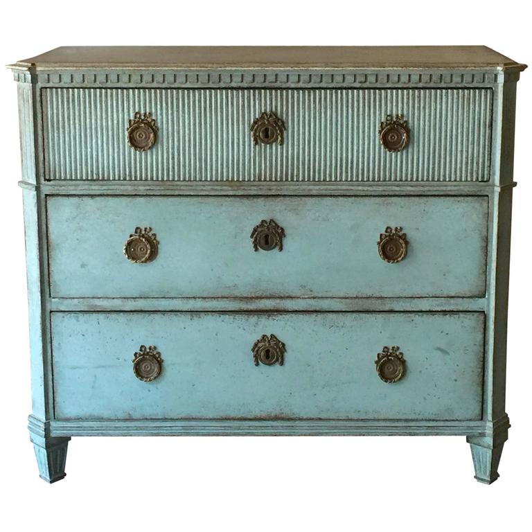 Period Swedish Gustavian Chest of Drawers at 1stdibs