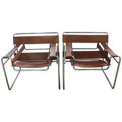 Vintage Wassily Lounge Chairs by Marcel Breuer for Knoll