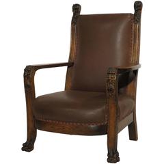 Used 19th Century Carved Armchair