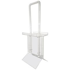 Lucite Book Caddy Magazine Floor Rack Neal Small Style