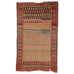 Antique Caucasian Karabagh Rug with Modern Style 3