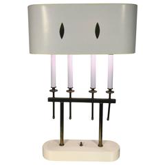Exceptional Table Lamp with Four Candle Lights in the Manner of Tommi Parzinger