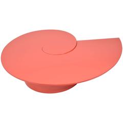 Fabulous Statement Coffee Table in Red/Orange Lacquer 1