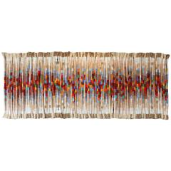 Retro Rare and Monumental Fiber Art Wall Hanging by Kris Dey