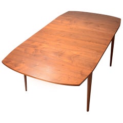 Used Kipp Stewart for Drexel Walnut Drop-Leaf Dining Table
