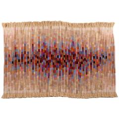 Retro Rare and Important Fiber Art Wall Hanging by Kris Dey