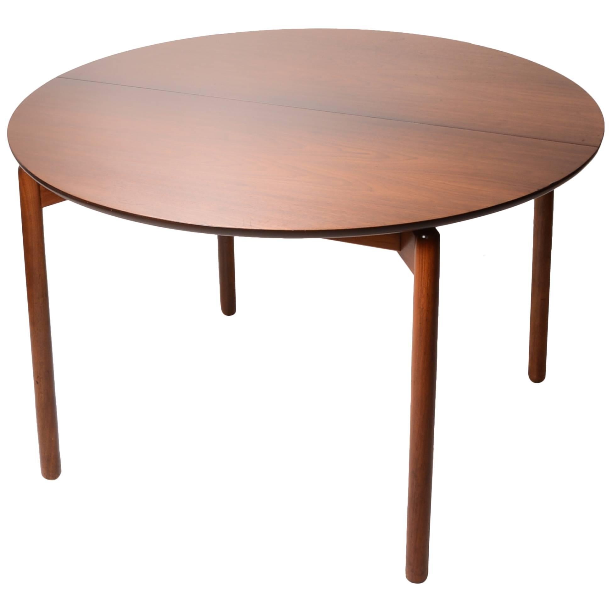 Greta Grossman Round Walnut Dining Table by Glenn of California