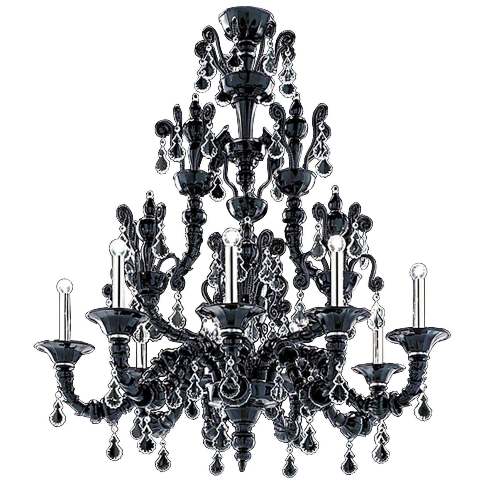 Monumental Barovier & Toso "Taif" Chandelier For Sale