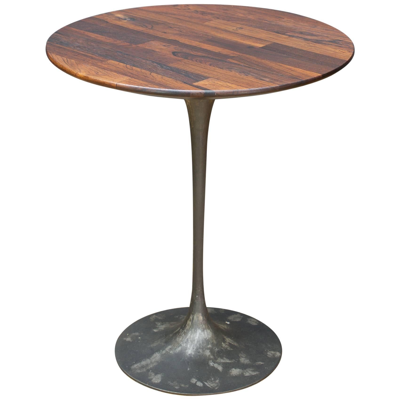 Rare Custom Knoll Rosewood & Cast Iron Tulip Table