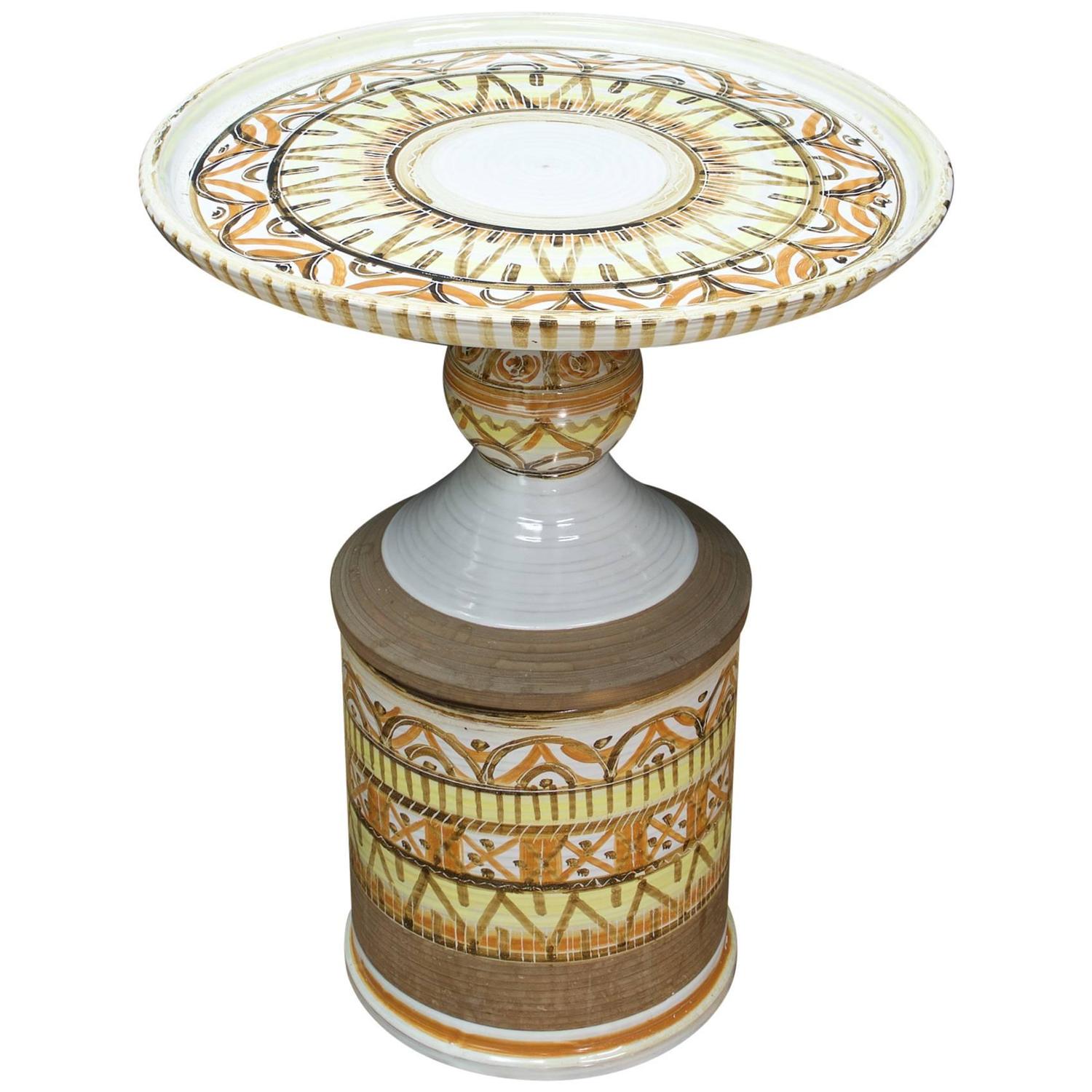 Bitossi Ceramic Petite Cocktail Table For Sale At 1stdibs