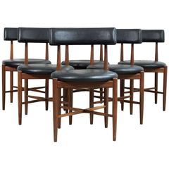 Set of Six Dining Chairs in Teak by Ib Kofod-Larsen