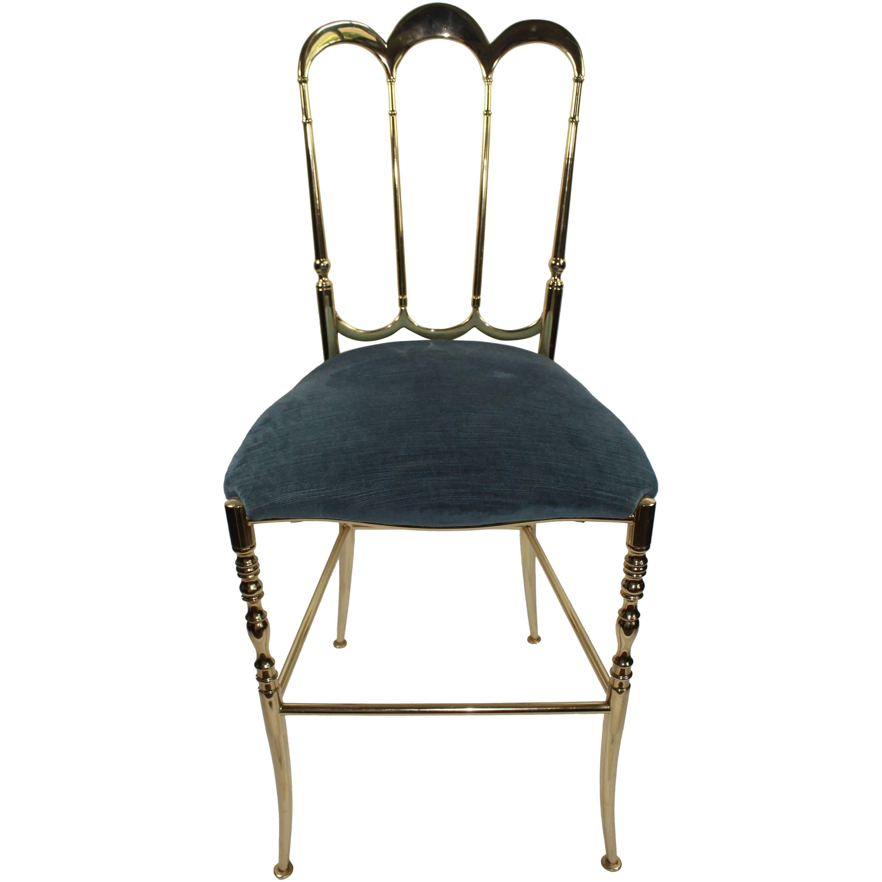 Chiavari Chair in Brass For Sale
