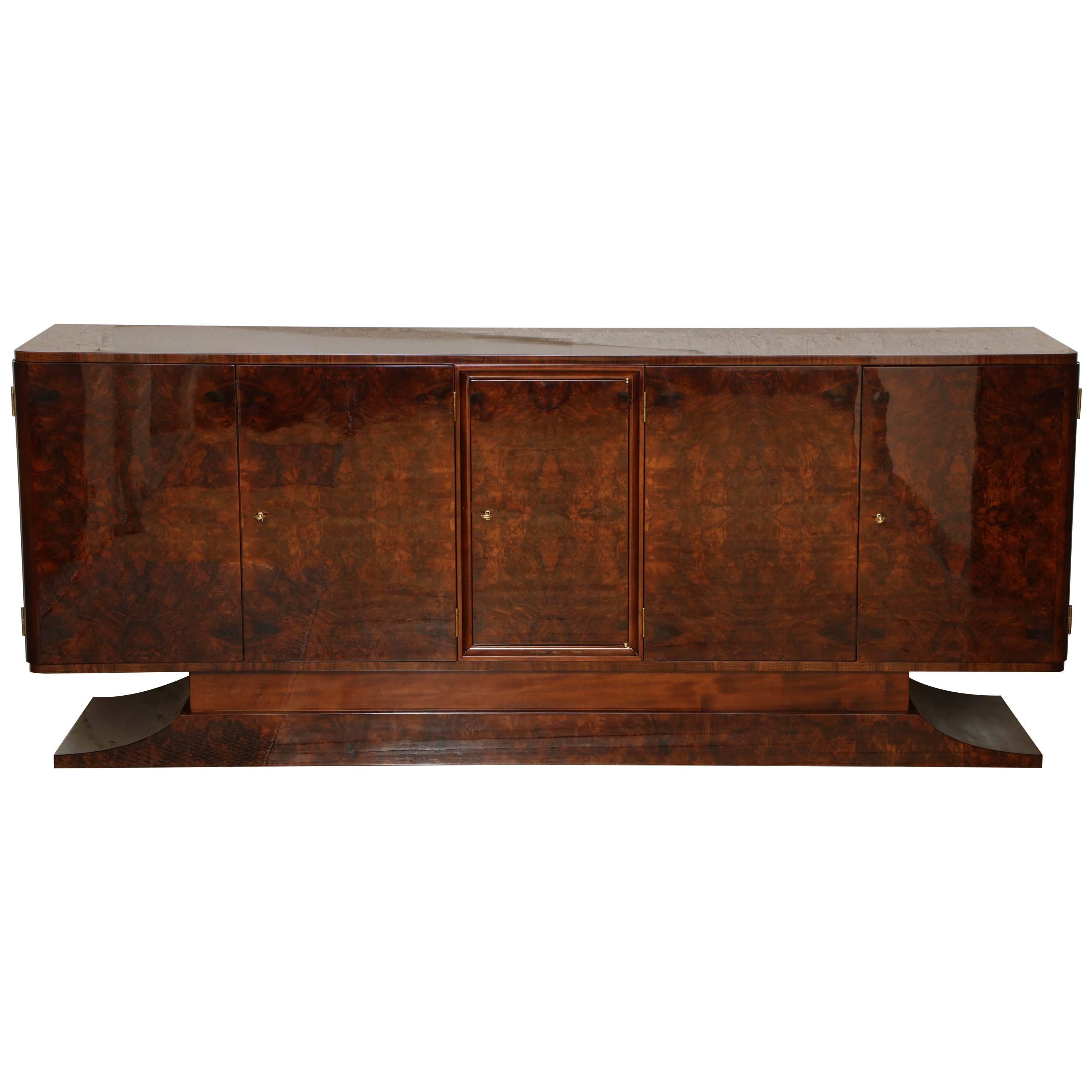  Large French Art Deco Sideboard circa 1930s