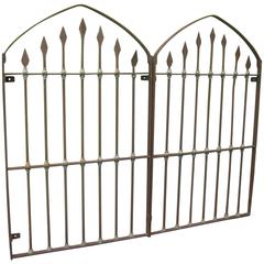 Pair of Wrought Iron Arched Widow Guards