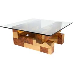 Mid-Century Modern Cityscape Coffee Table by Paul Evans