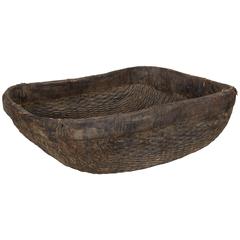 Large Primitive Woven Basket 9