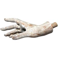 Decorative Early 20th Century French Shop Display Mannequin Hand